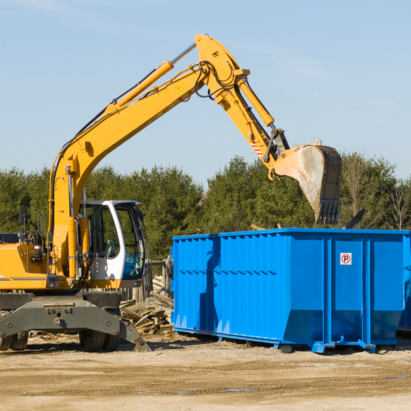 are there any restrictions on where a residential dumpster can be placed in Grant MO